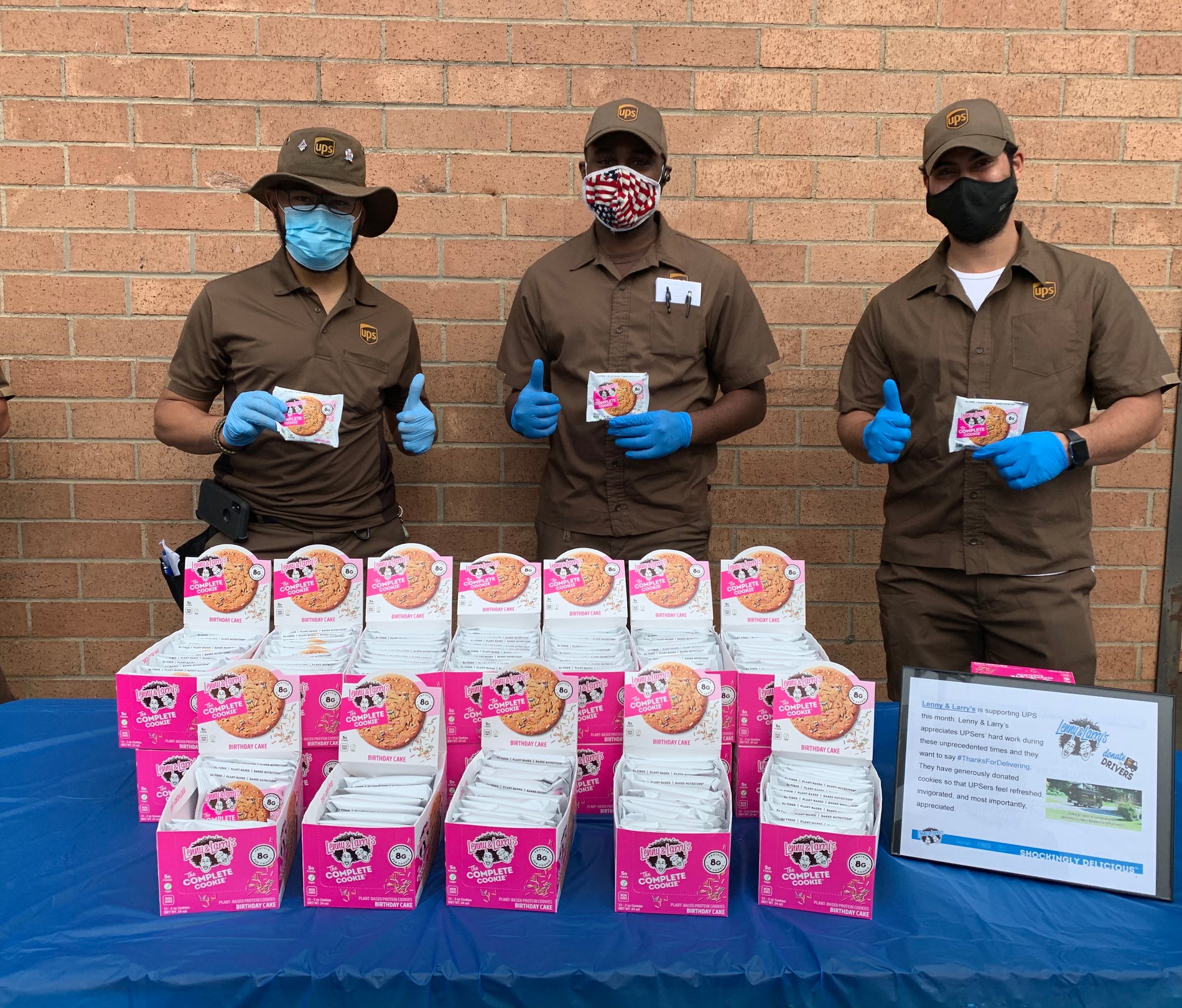 50,000 Cookies Donated To UPS Drivers!