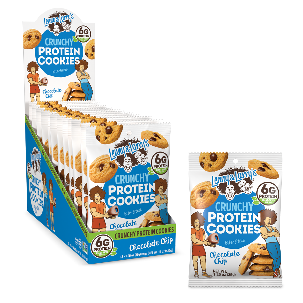 1.25oz The Complete Crunchy Cookie Chocolate Chip – Lenny and Larrys 1.25oz The Complete Crunchy Cookie Chocolate Chip – Lenny and Larrys