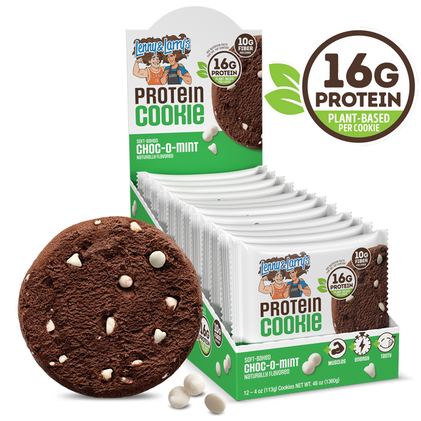 Protein Cookie Choc-O-Mint Naturally Flavored – Lenny and Larrys