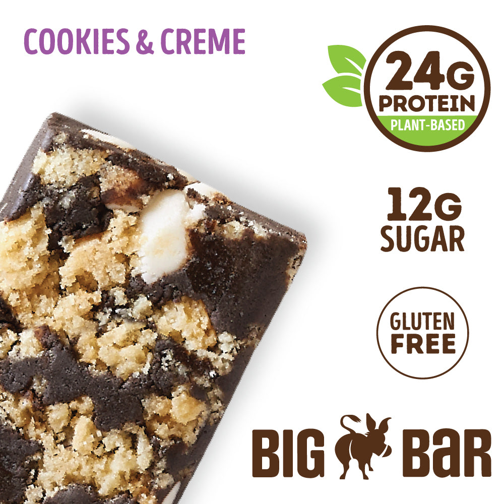 Cookie-fied® Big Bar Cookies & Creme - Box of 12