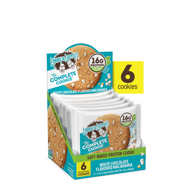 The Complete Cookie® White Chocolate Flavored Macadamia – Lenny The Complete Cookie® White Chocolate Flavored Macadamia – Lenny