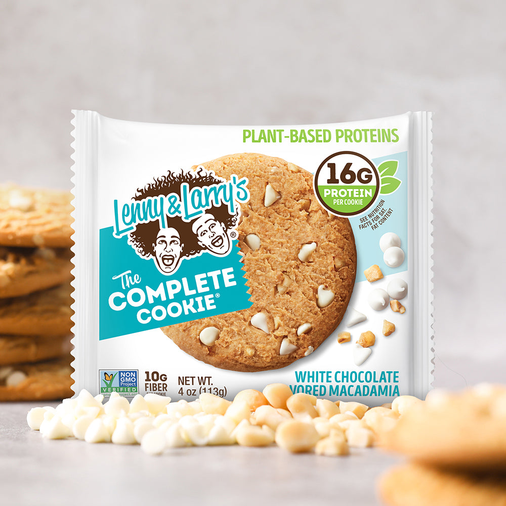 The Complete Cookie® White Chocolate Flavored Macadamia – Lenny and Larrys