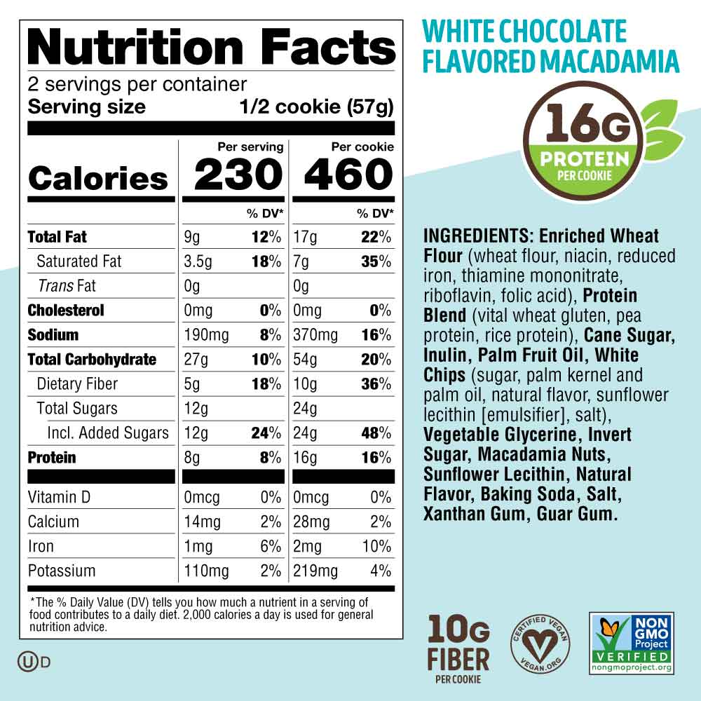 The Complete Cookie® White Chocolate Flavored Macadamia – Lenny and Larrys