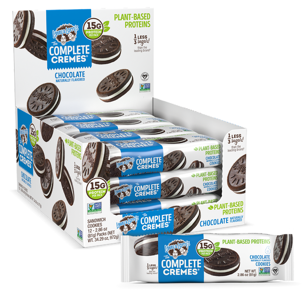Chocolate- 2.86oz Pack- 6 Cookies (Box of 12) – Lenny and Larrys