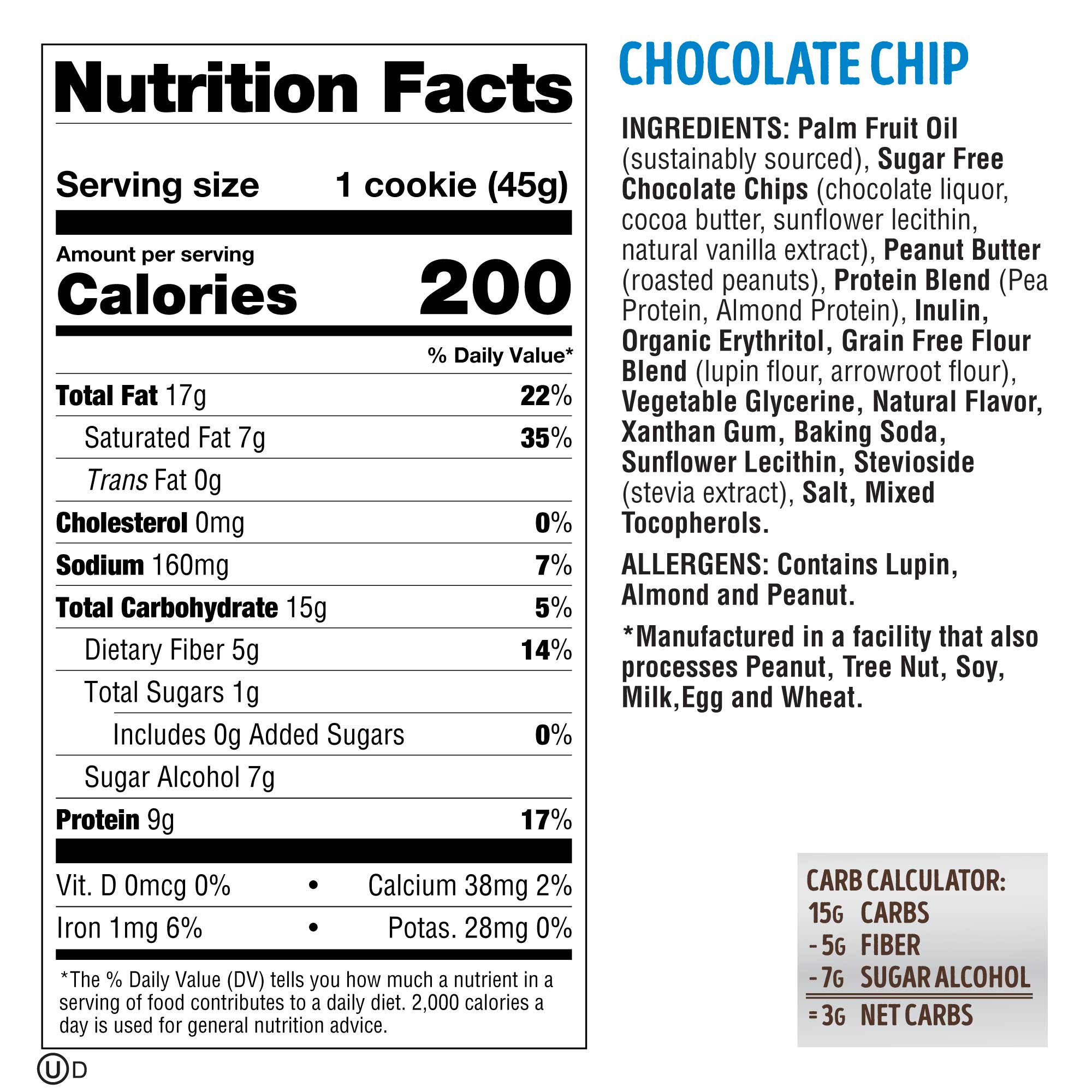 Chocolate Chip - 1.6oz - Box of 12